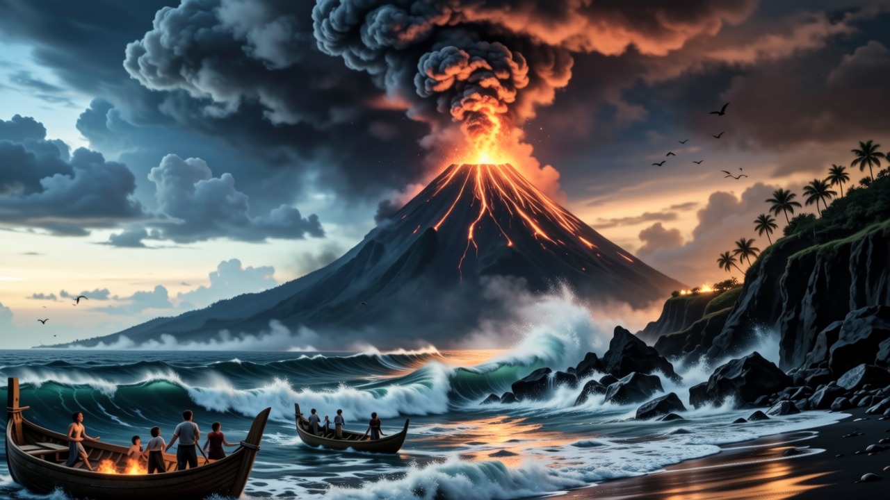 GEMPAR! 140 Tahun Lalu, Letusan Gunung Berapi Paling Dahsyat dalam Sejarah Manusia Gegarkan Nusantara!