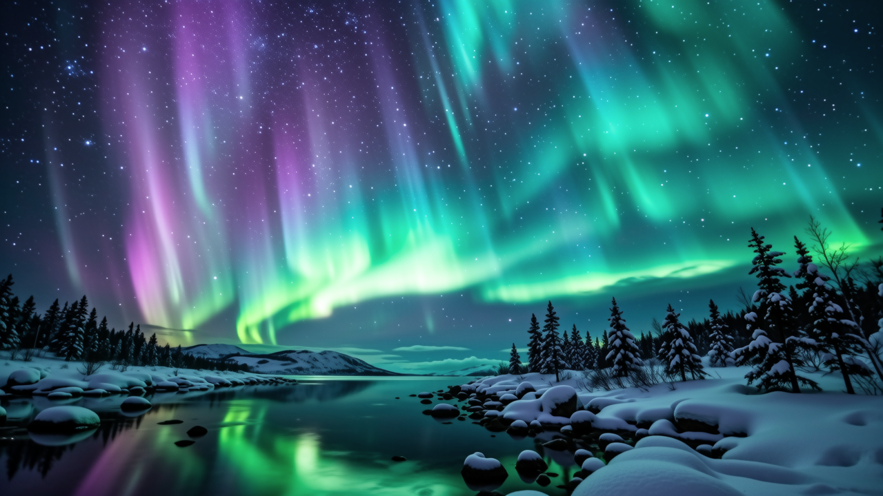 🔬 Fakta Sains #51: Aurora Borealis: Pertunjukan Cahaya Kosmik Akibat Plasma Matahari Bertembung Atmosfera